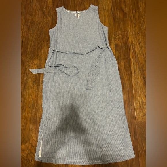 Kim Roger’s Women’s Size M Sleeveless Maxi Dress Stripes Breathable Comfy - Picture 1 of 8